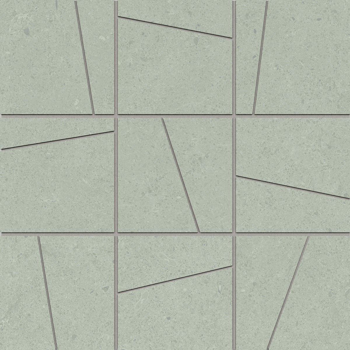 Argent 2.0 Silver Sage 4x4 Random Angle Mosaic