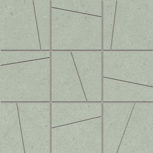 Argent 2.0 Silver Sage 4x4 Random Angle Mosaic