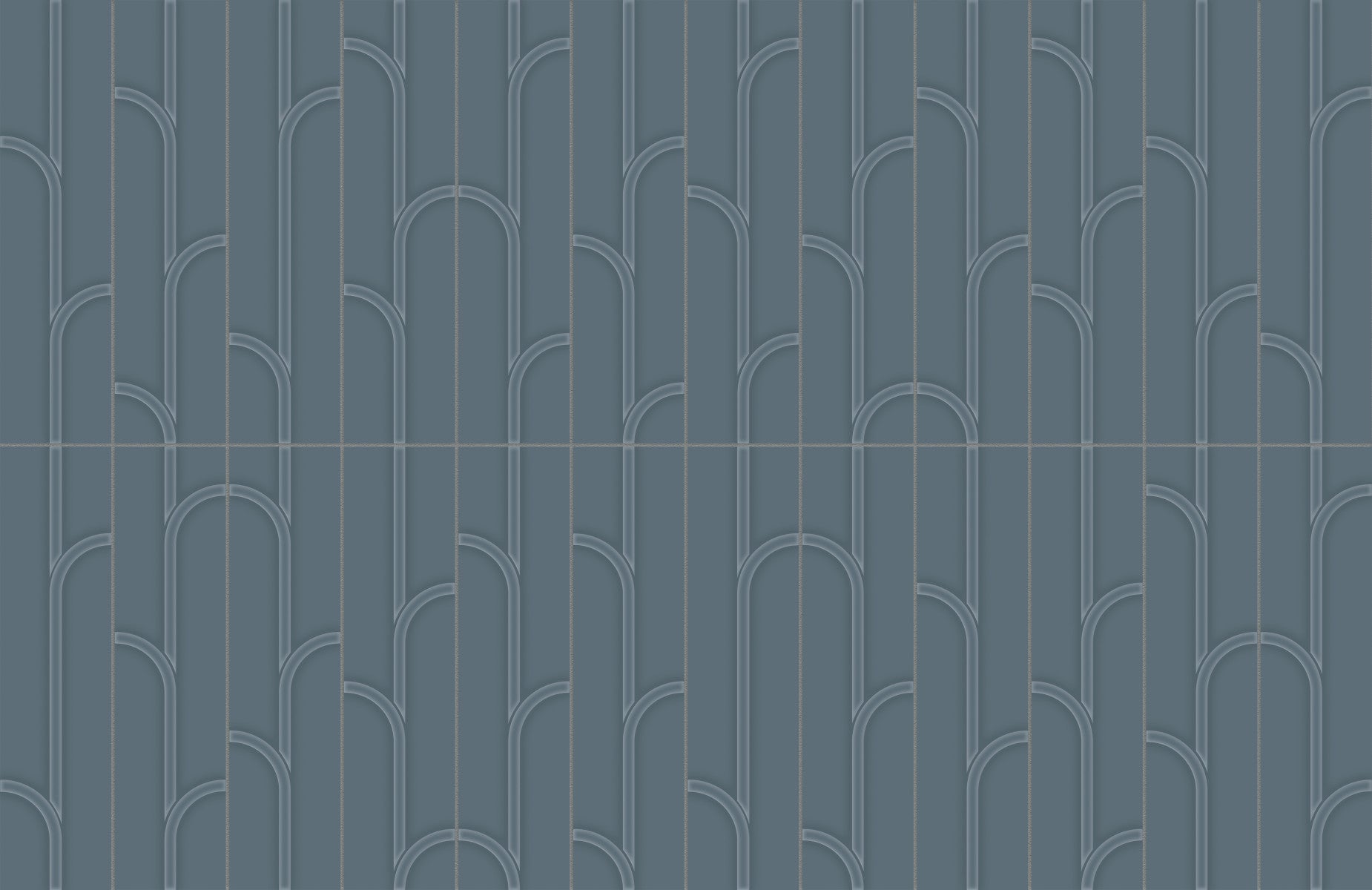 Opal 3D Navy 3x12 Vine Decorative Tile Glossy