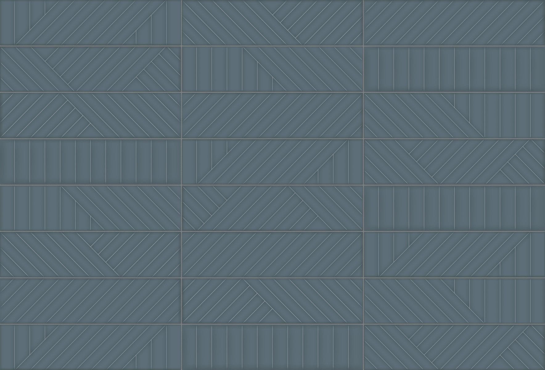 Opal 3D Navy 3x12 Knot Decorative Tile Glossy