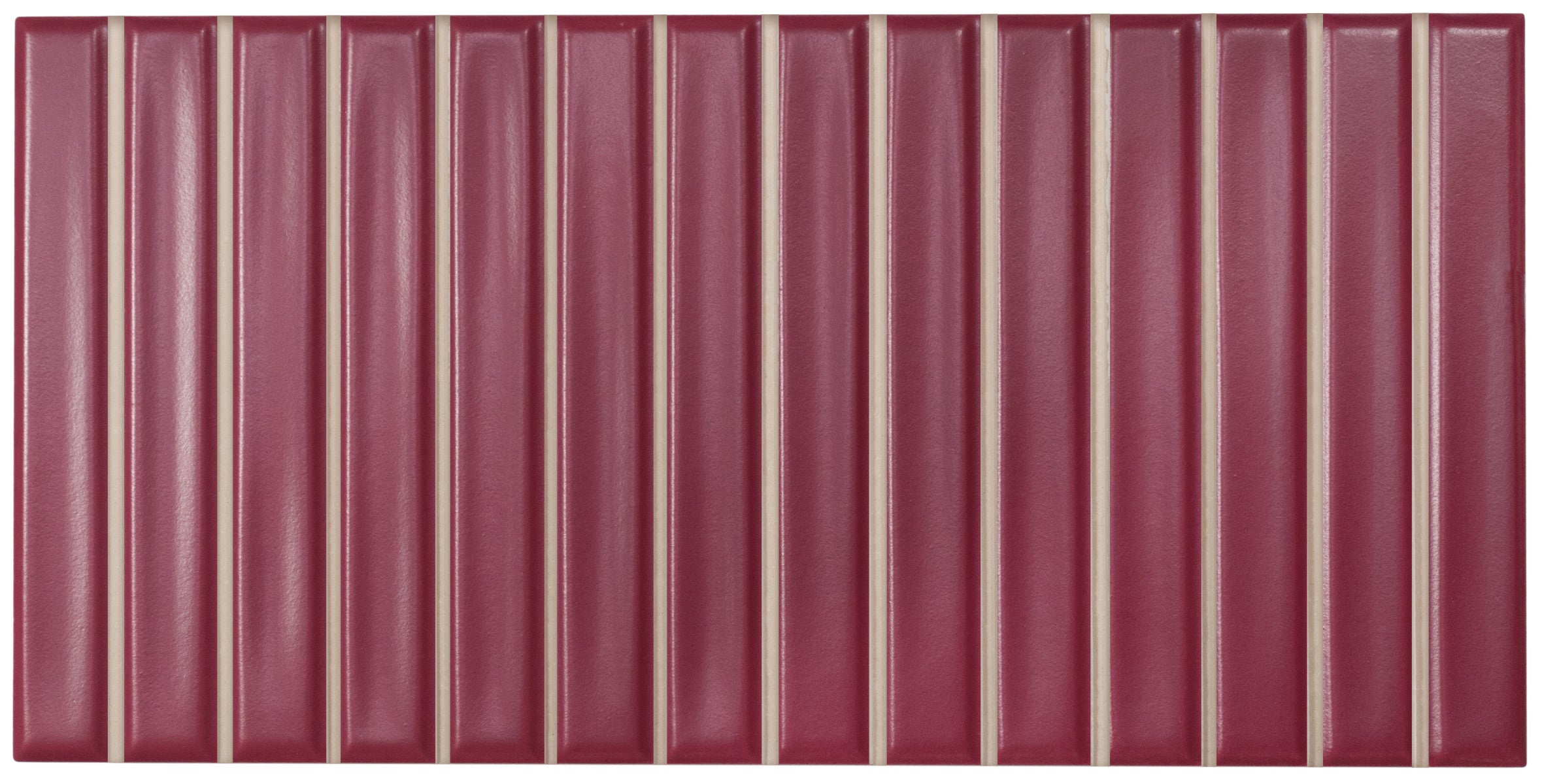 Sweet Bars Berry 5x10 Field Tile Matte