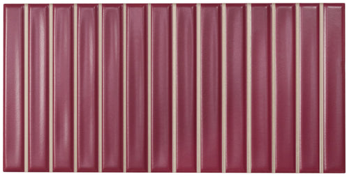 Sweet Bars Berry 5x10 Field Tile Matte