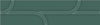 Opal 3D Green 3x12 Vine Decorative Tile Glossy