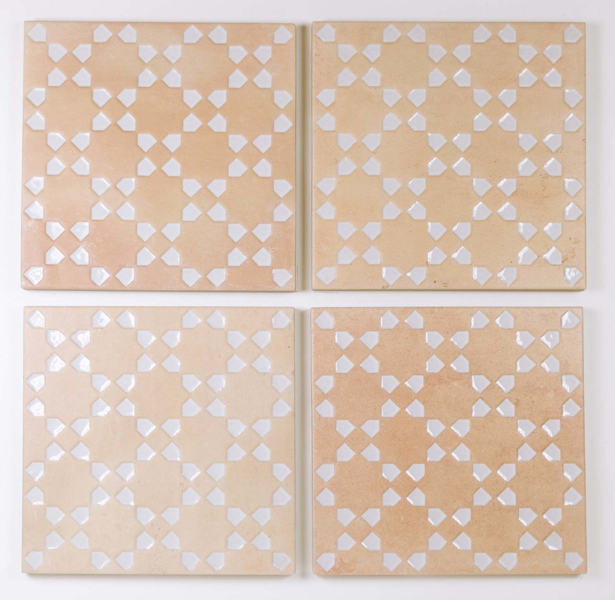 Bejmat Biscuit White 6x6 Decorative Tile Matte